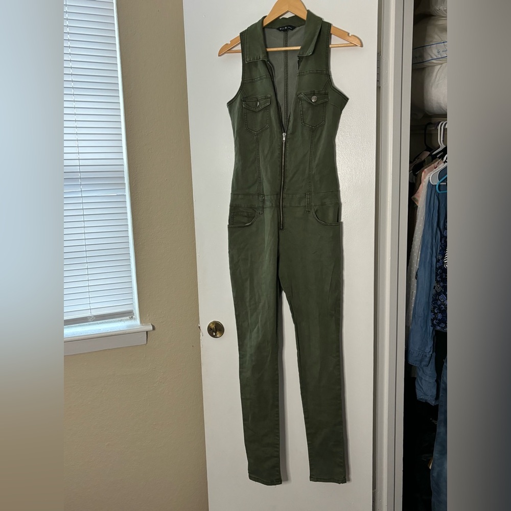 Army Green Jumpsuit